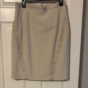 Elegant Cream Skirt Suit
